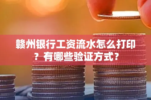 赣州银行工资流水怎么打印？有哪些验证方式？