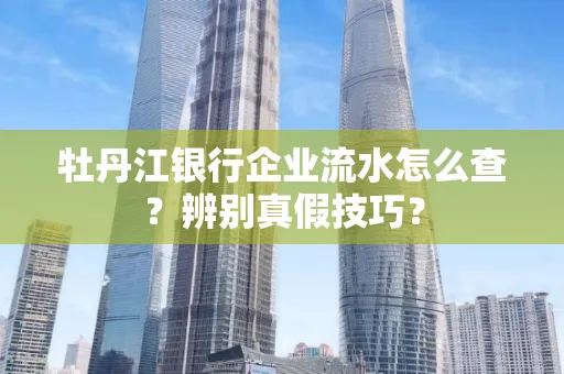牡丹江银行企业流水怎么查？辨别真假技巧？
